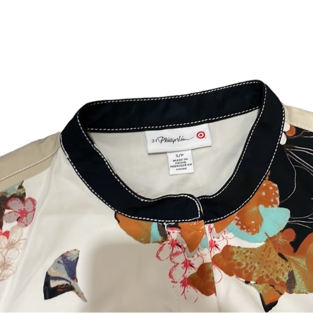 3.1 PHILLIP LIM for Target Floral Print w/ Short Sleeve Dress Size Small - Picture 7 of 8